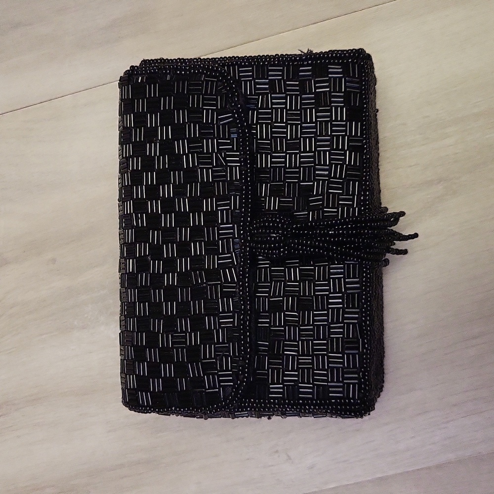 Magid Black and Silver Clutch